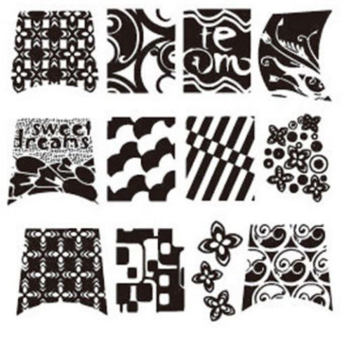 Plaque de Stamping fleur, motif integral, sweet dreams