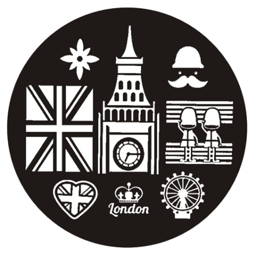 Plaque de Stamping Angleterre, Drapeau Anglais, Big Ben...