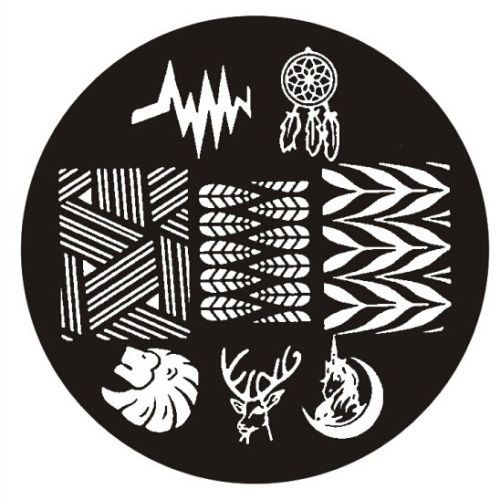 Plaque de Stamping Dreamcatcher, Animaux, Feuilles,...