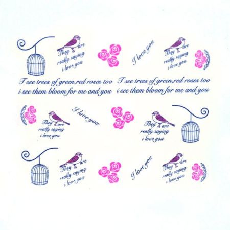 Water Decals Oiseaux - Noir