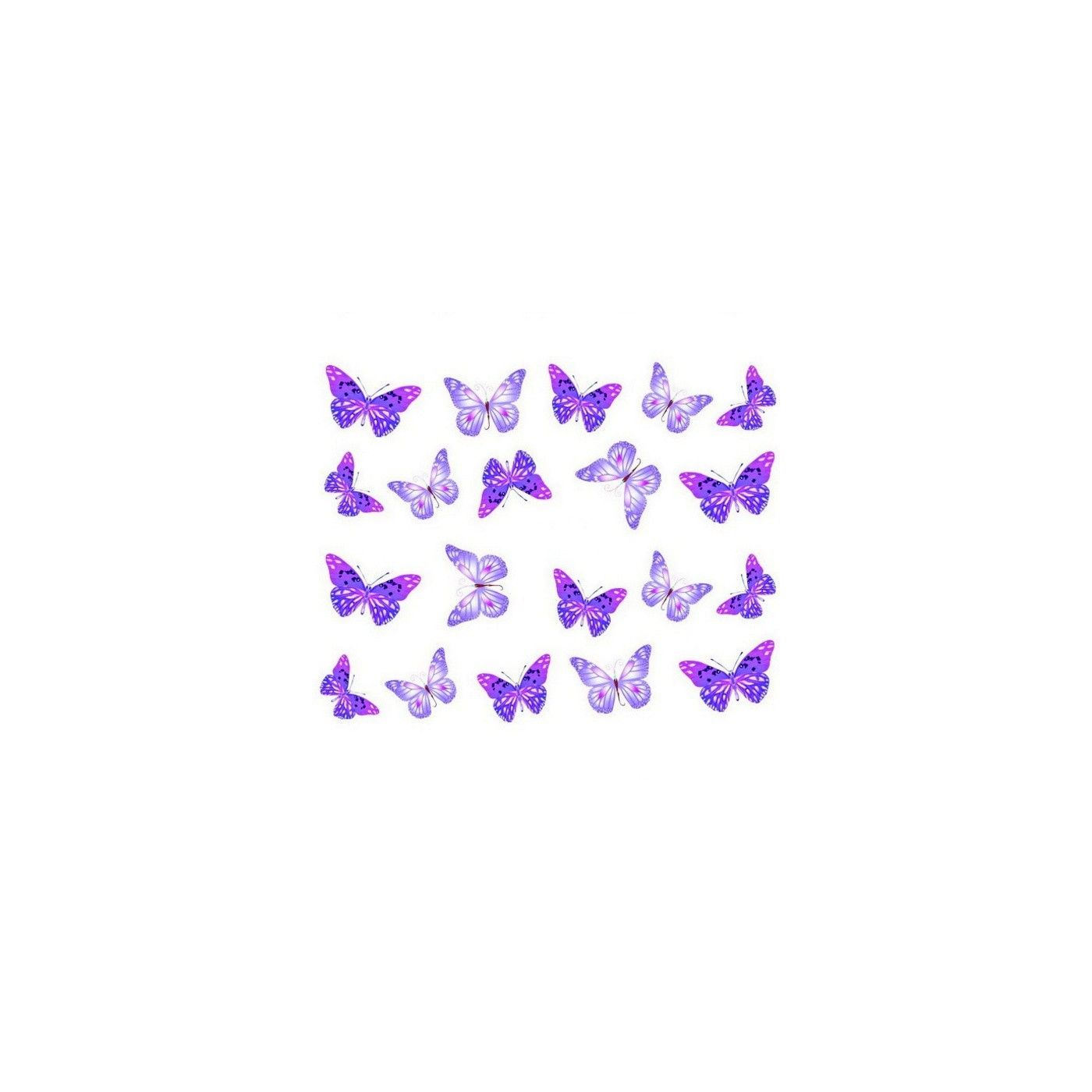Sticker papillon violet, Sticker vinyle voiture, Sticker pour