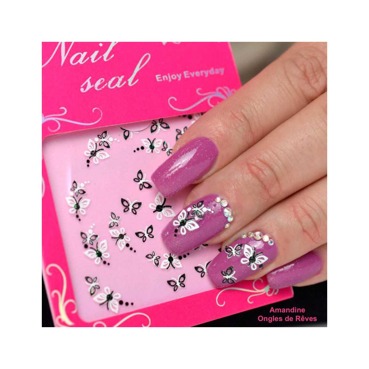 Stickers Papillons - Noir et Blanc