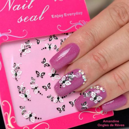 Stickers Papillons - Noir et Blanc