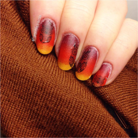 Water Decals Hiboux Stylisés - Noir