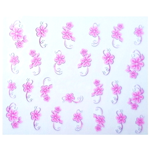 Water Decals Fleurs Roses