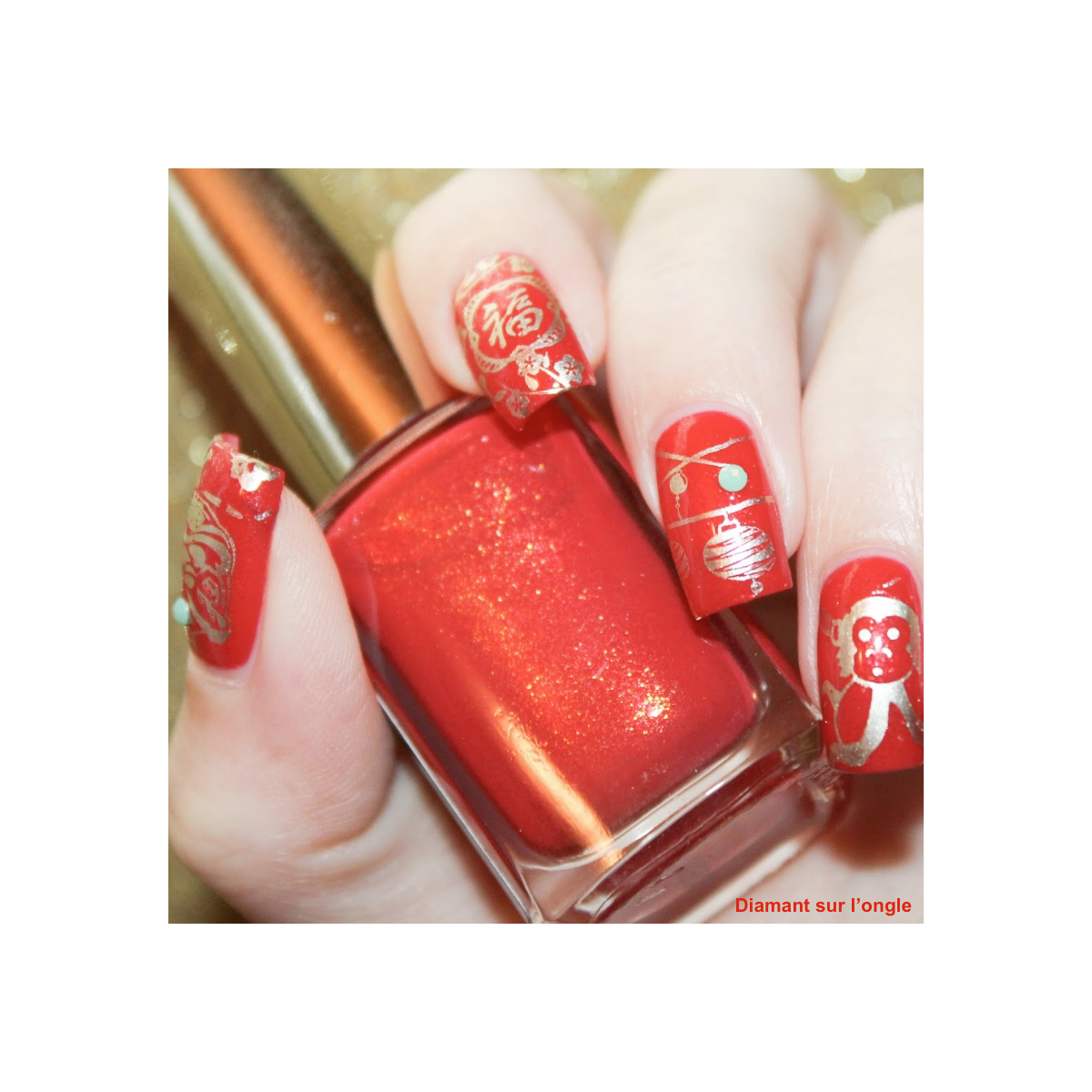 Plaque de Stamping Nouvel An Chinois, Dentelle...