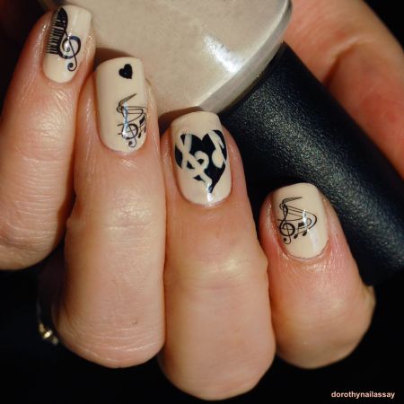 Water Decals Clés de Sol et Notes de Musique