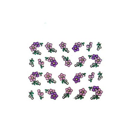 Stickers à Paillettes Fleurs et Végétation -  Rose et Violet