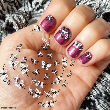 Stickers Papillons - Noir et Blanc