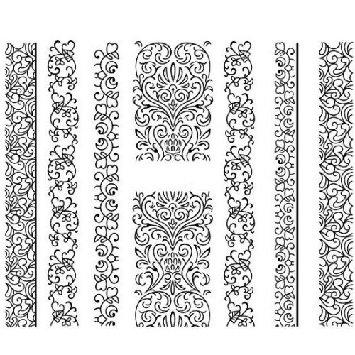 Water Decals Arabesques Façon Dentelle