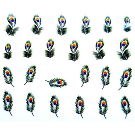 Water Decals Plumes de Paon