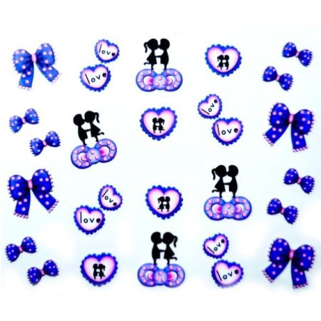 Water Decals Amoureux Love et Cœur