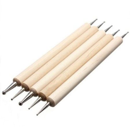 Lot de 5 Dotting Tools en Bois