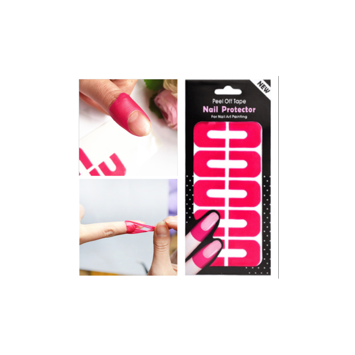 Protection Contours Ongles Peel Off - Rouge