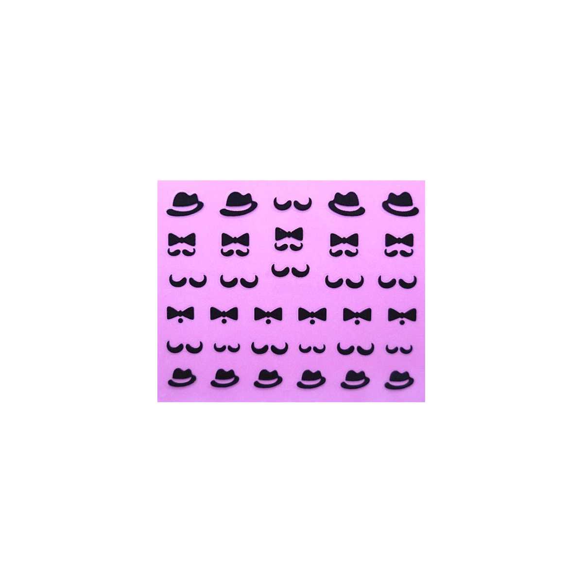 Stickers Moustache et Noeud Papillon