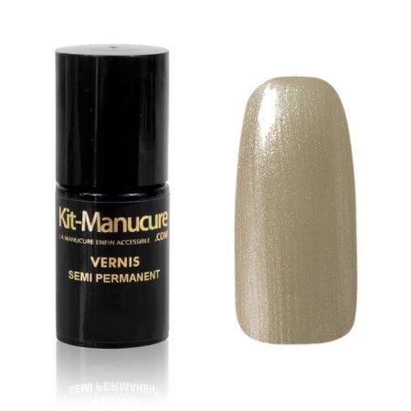 Vernis Semi-Permanent Bronze à Micro Paillettes