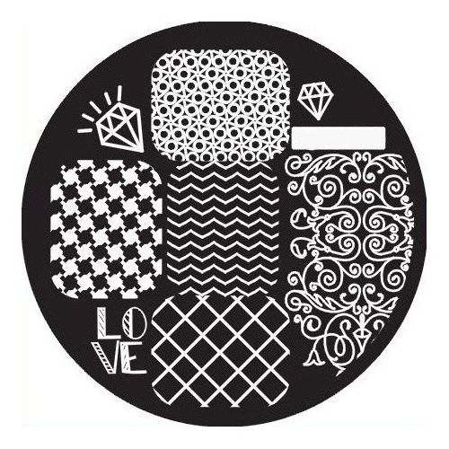 Plaque de Stamping Love, Diamant et Motifs intégraux