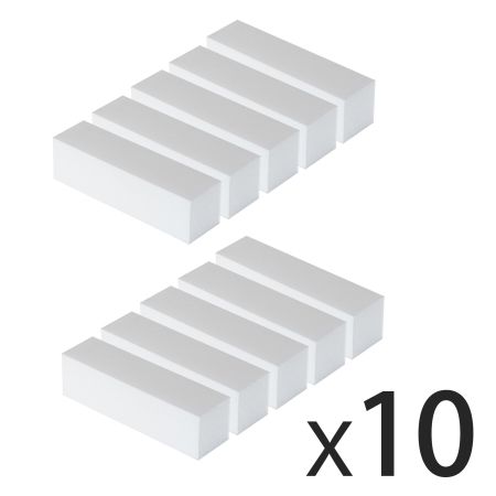Lot de 10 Blocs Blancs / Polissoirs - Grain 100