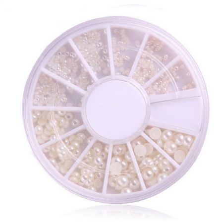 Roue de Strass - Perles Blanches