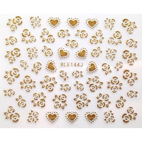 Stickers Fleurs - Doré
