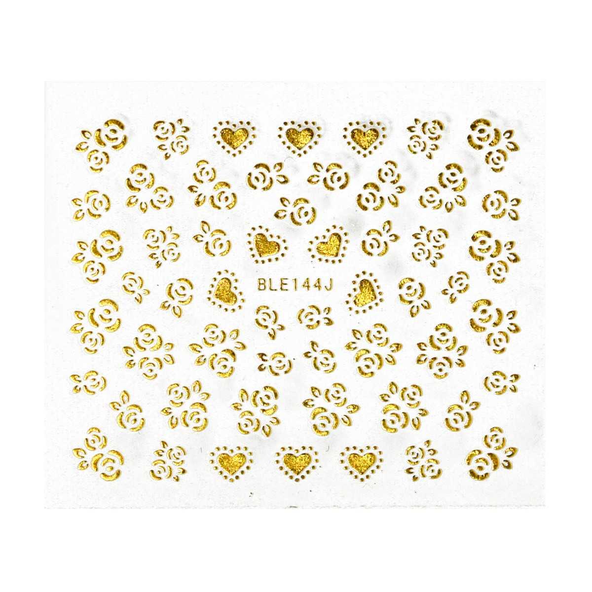 Stickers Fleurs - Doré