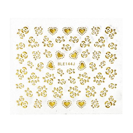 Stickers Fleurs - Doré