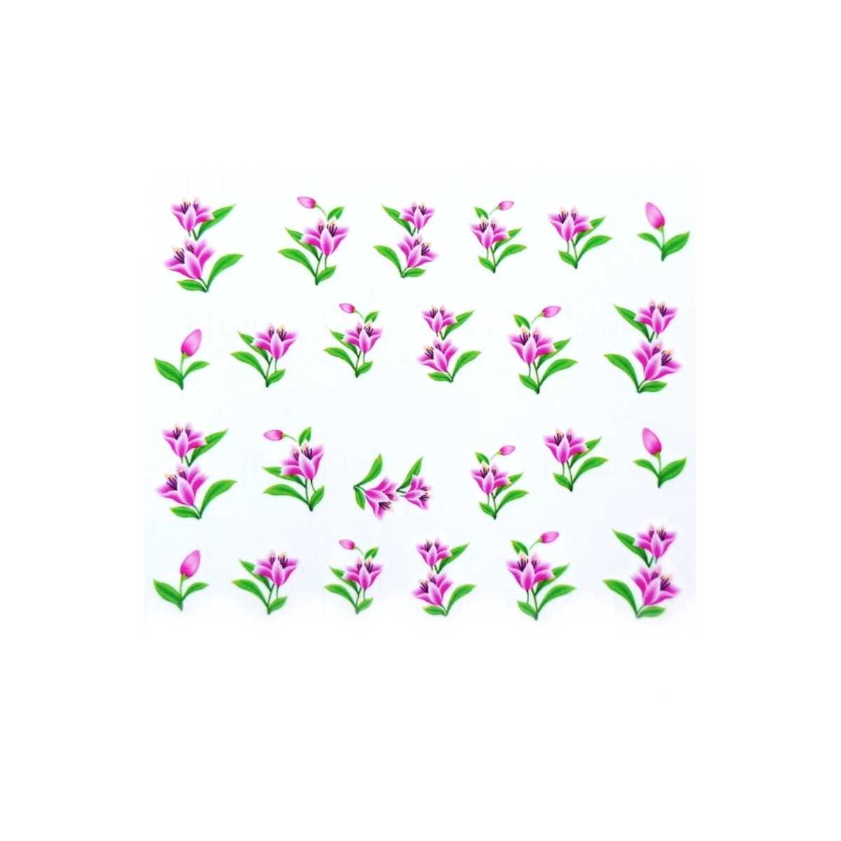 Water Decals Fleurs de Lys Rose