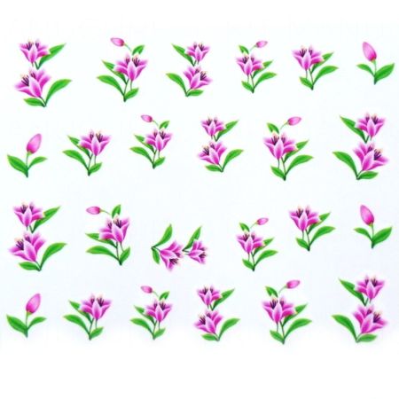 Water Decals Fleurs de Lys Rose