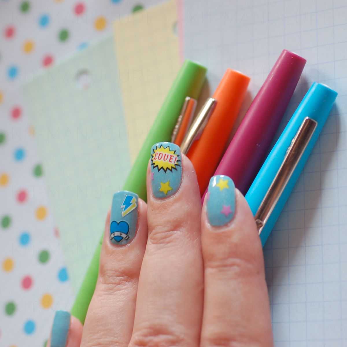 Water Decals Cartoon Yes Love Bang Hello