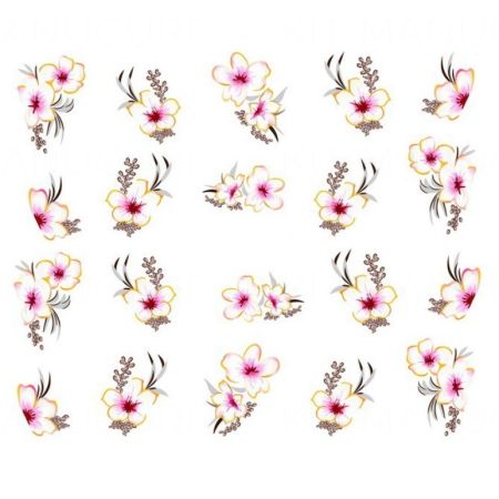Water Decals Fleurs Délicates