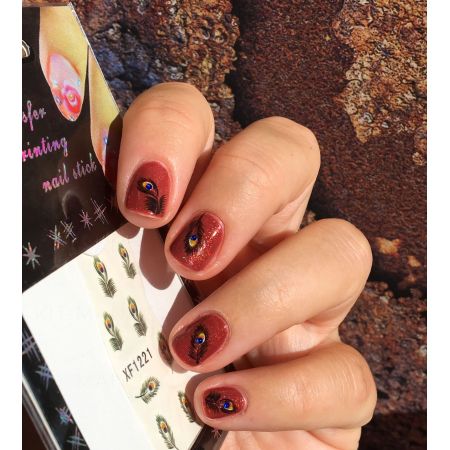 Water Decals Plumes de Paon