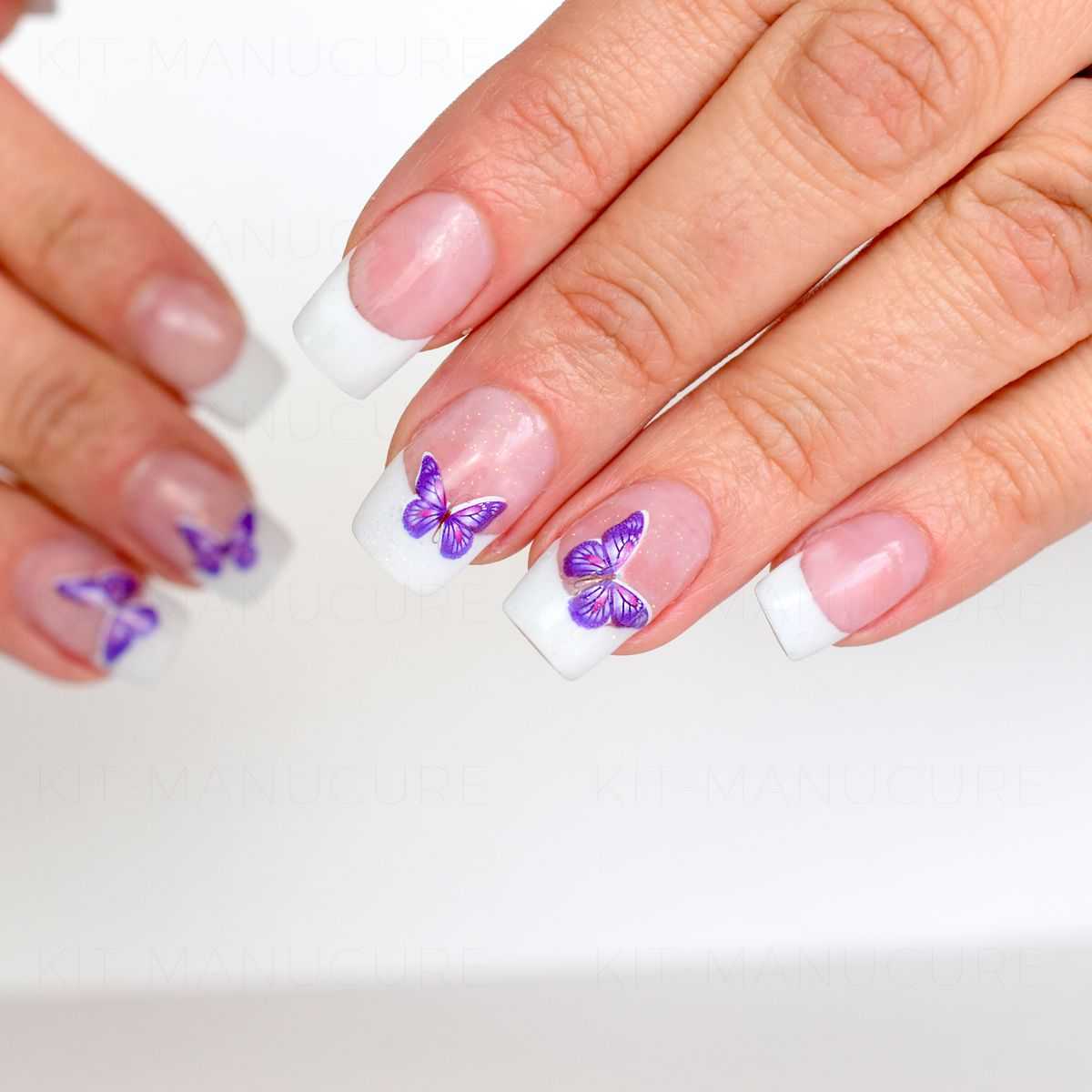 Water Decals Papillons - Violet