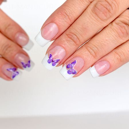 Water Decals Papillons - Violet