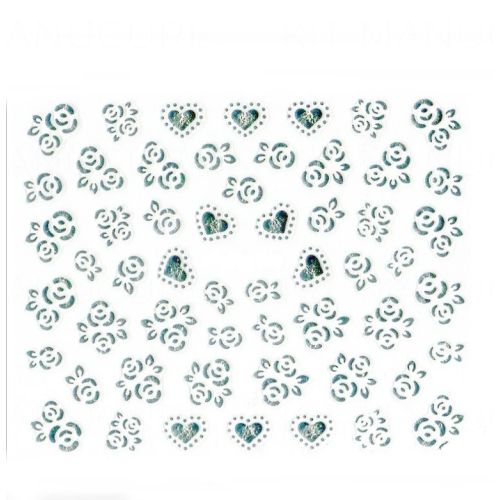 Stickers Fleurs - Argent