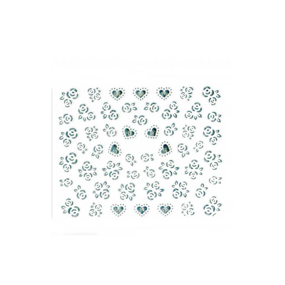 Stickers Fleurs - Argent