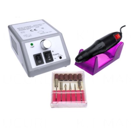 Ponceuse Électrique Professionnelle - Ponceuse Manucure Pédicure - Grise