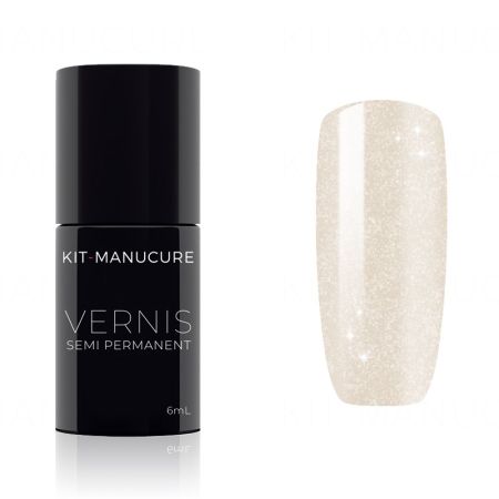 Vernis Semi-Permanent Blanc Irisé