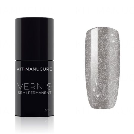 Vernis Semi-Permanent Gris Irisé