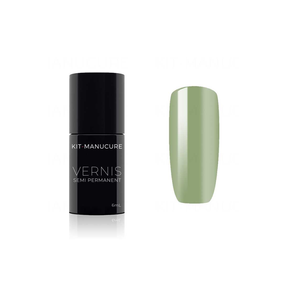 Vernis Semi-Permanent Vert Kaki Clair