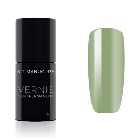 Vernis Semi-Permanent Vert Kaki Clair