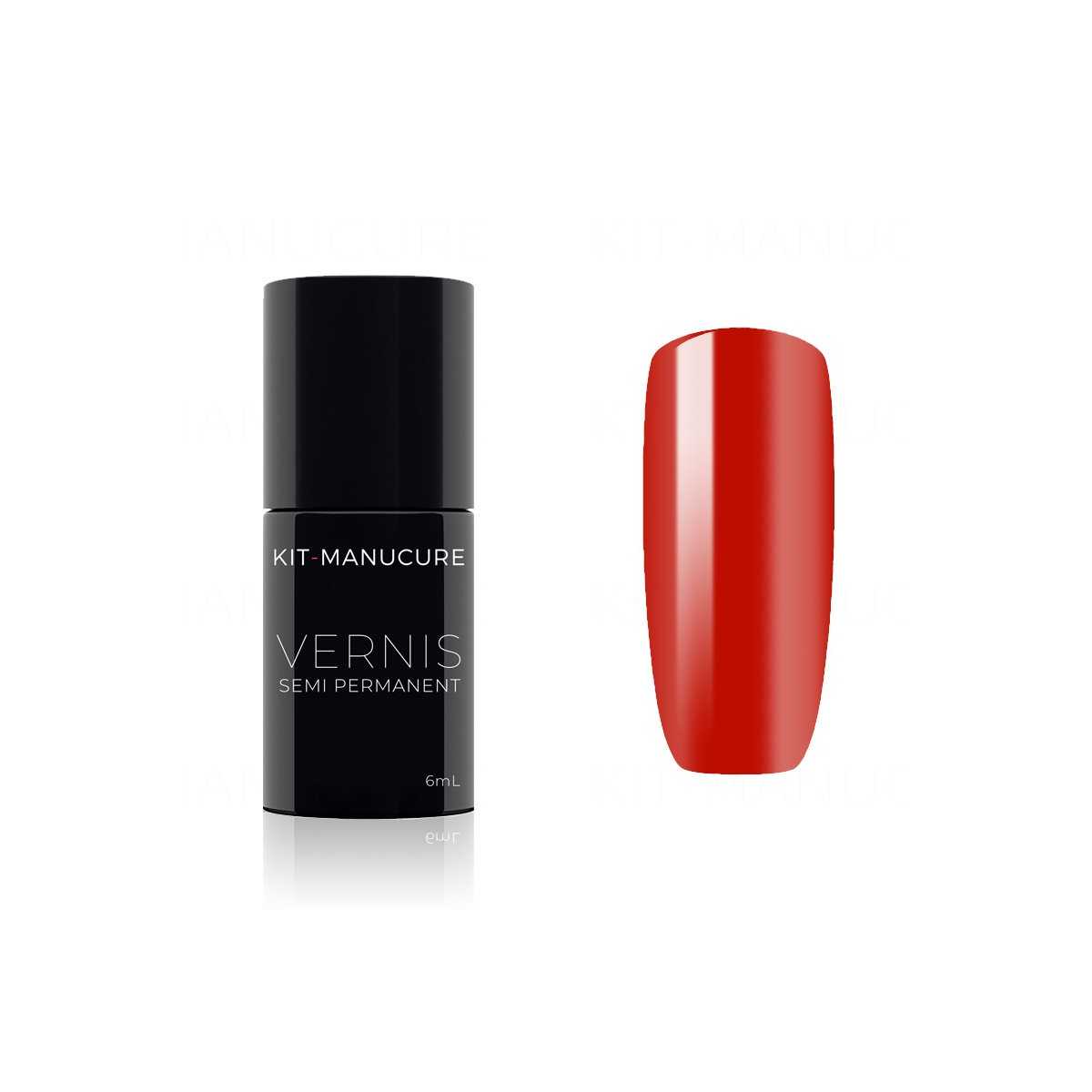 Vernis Semi-Permanent Rouge Soutenu