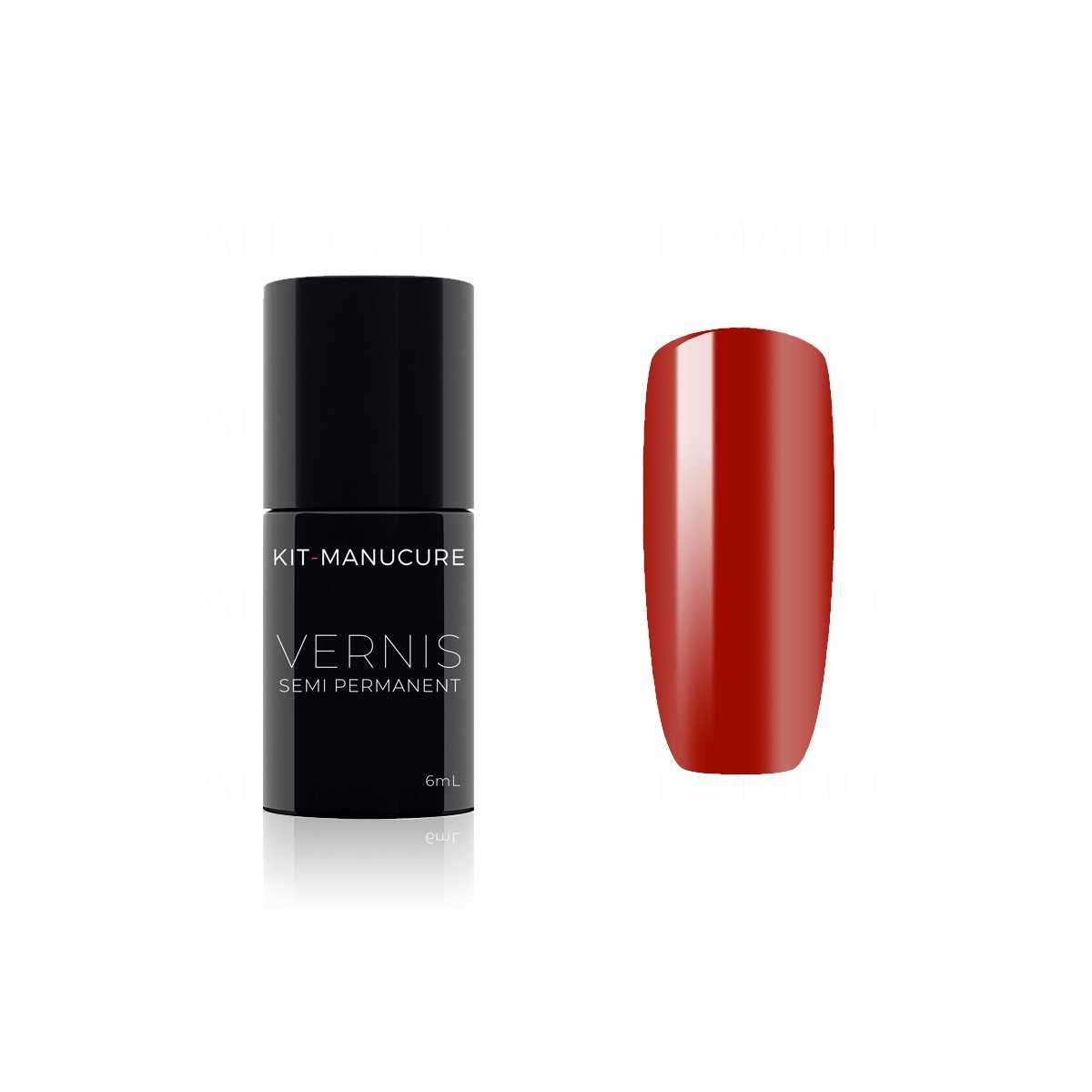 Vernis Semi-Permanent Rouge Carmin