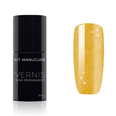 Vernis Semi-Permanent Doré Irisé