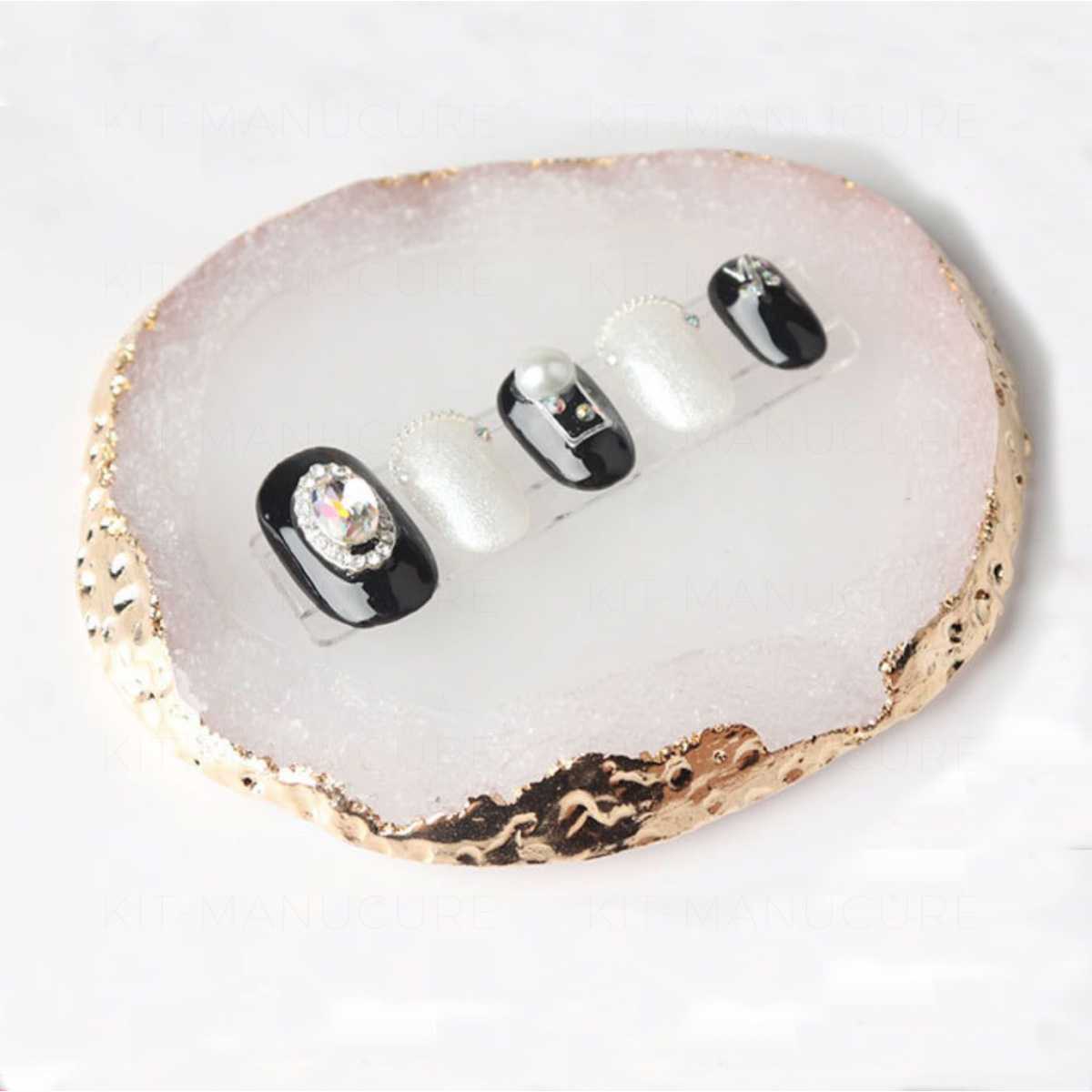 Palette manucure blanche en résine