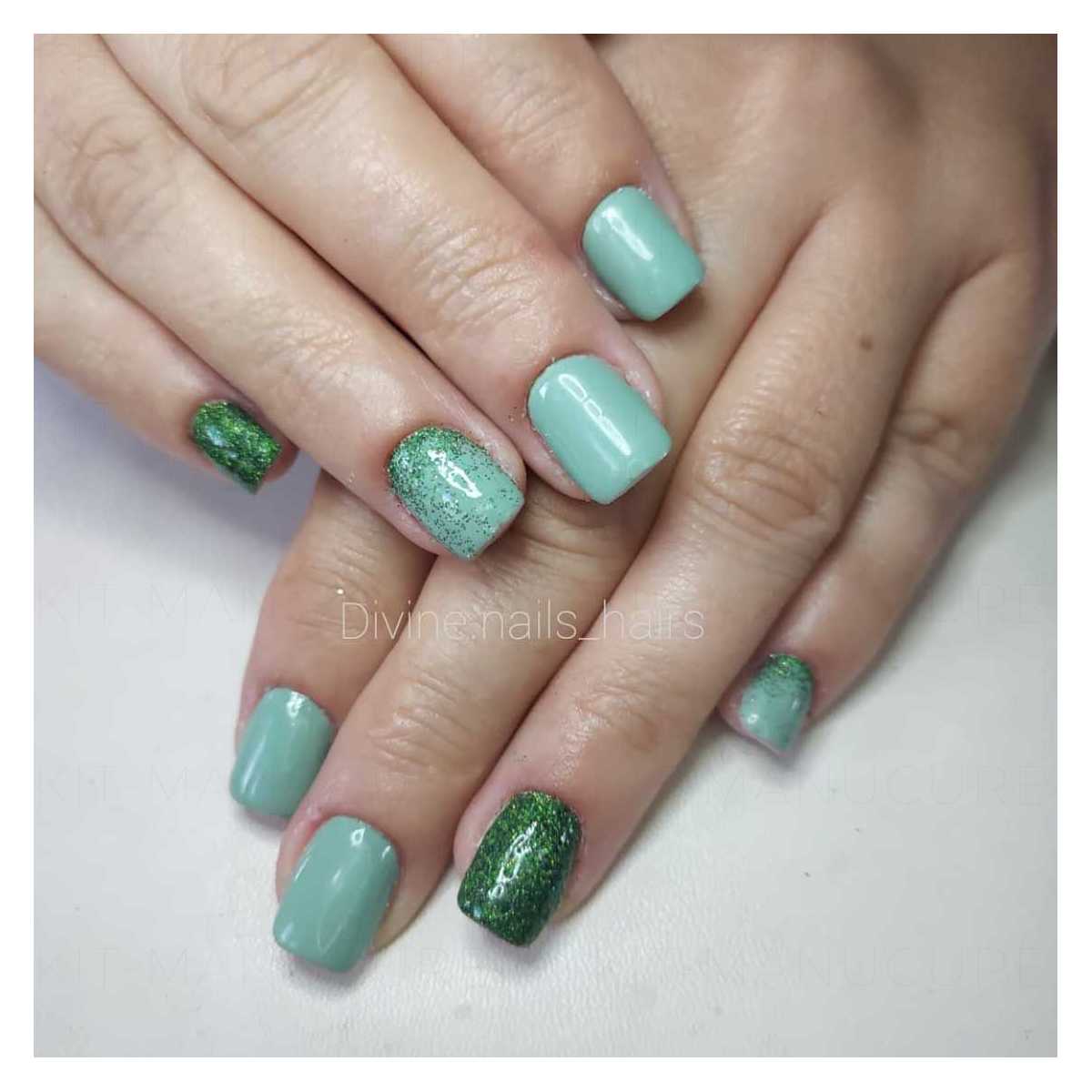 Vernis Semi-Permanent Vert Amande