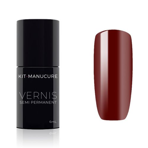 Vernis Semi-Permanent Bordeaux Sombre