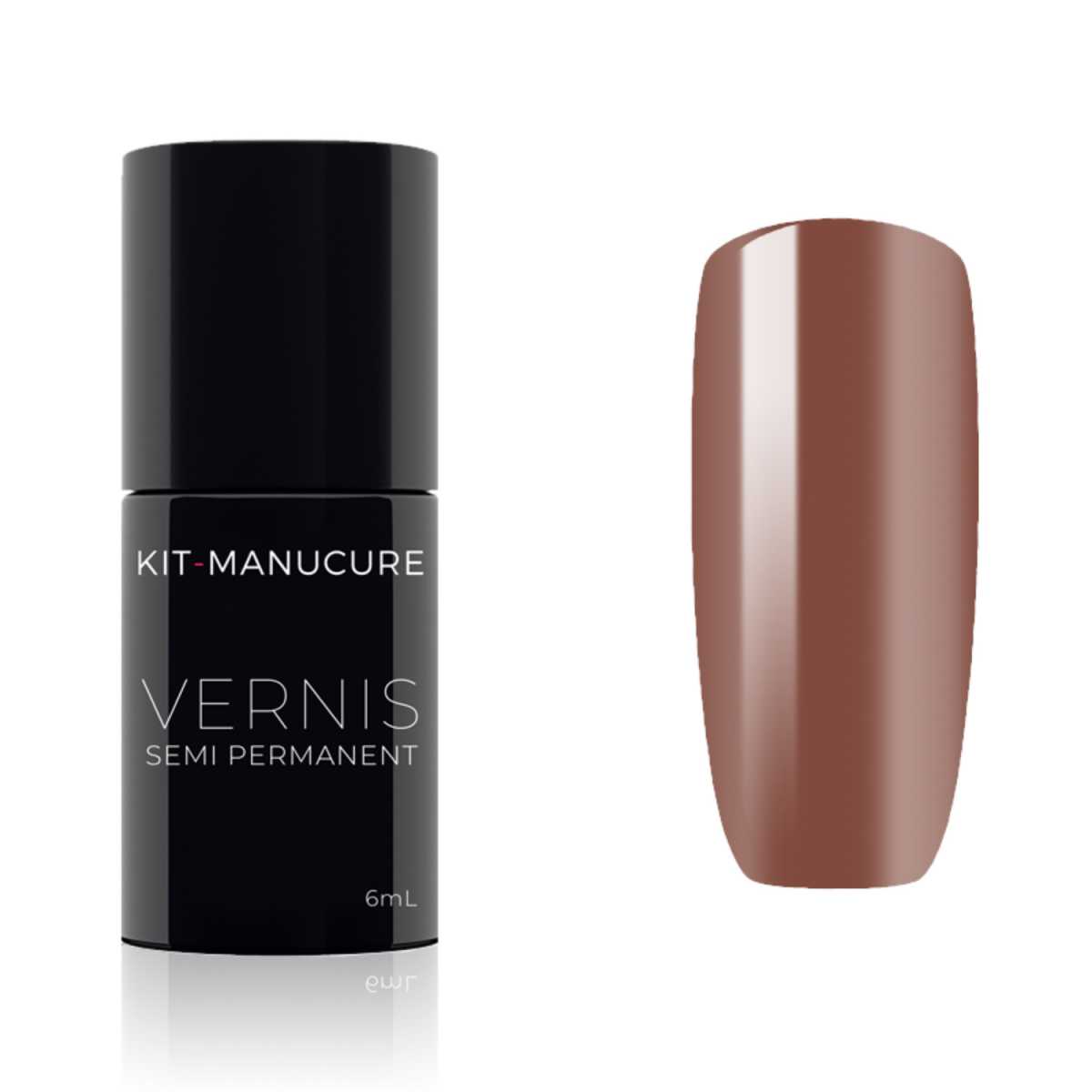 Vernis Semi-Permanent Marron Chocolat au Lait