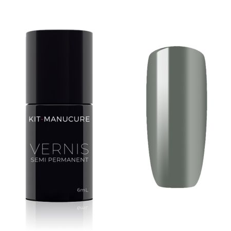 Vernis Semi-Permanent Gris Foncé