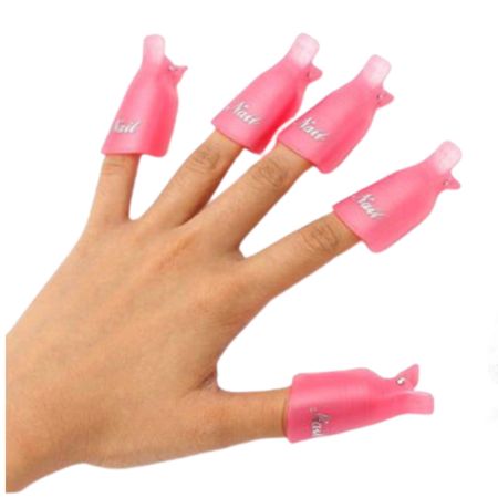 Pinces Dépose Vernis Semi-Permanent - Rose