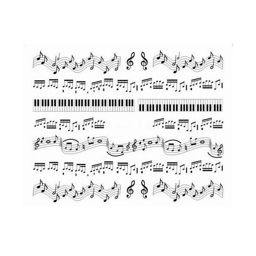 Water Decals Notes de Musique